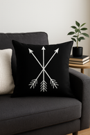 housse de coussin géométrique noir et blanc design moderne