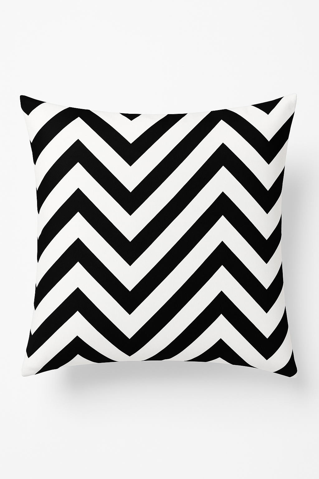 housse de coussin géométrique noir et blanc ondulé