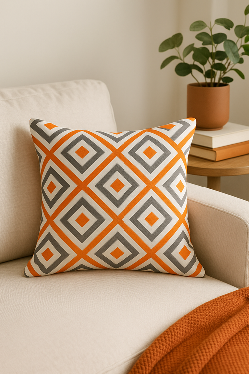 housse de coussin imperméable imprimée pour extérieur jardin terrasse - vue 2 sur 2