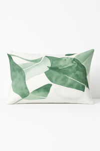 housse de coussin imprimée à fleurs tropicales 30 x 50 cm