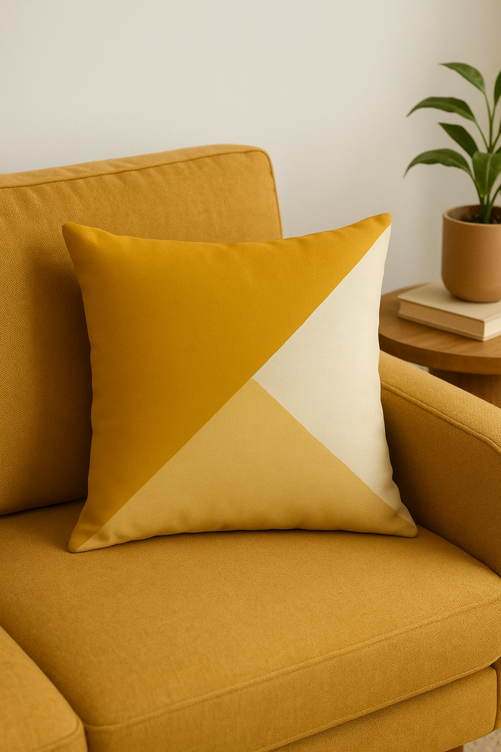 housse de coussin jaune motif tournesol créatif 45x45 cm - vue 3 sur 2