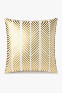 housse de coussin moderne motif géométrique feuilles vertes