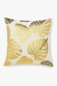 housse de coussin moderne à motif géométrique végétal