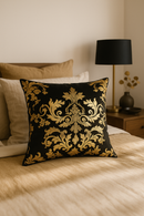 housse de coussin moderne motif géométrique feuilles décoratives
