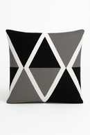 housse de coussin moderne noir et blanc géométrique décoratif