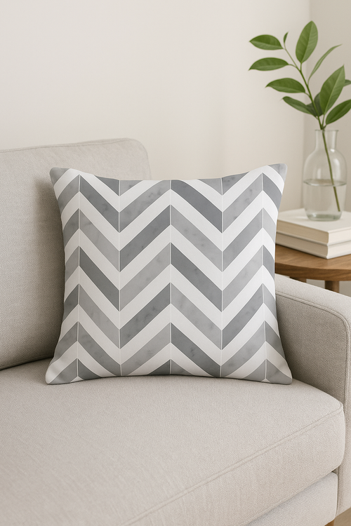 housse de coussin moderne noir et blanc géométrique décorative