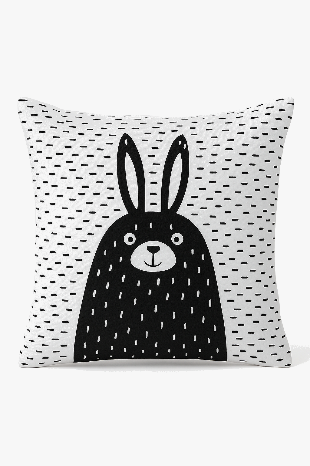 housse de coussin moderne noire et blanche géométrique décorative