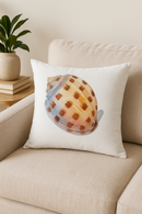 housse de coussin motif coquillage style marin pour canapé