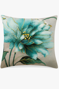 housse de coussin à motif floral ginkgo pour décoration intérieure