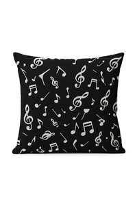 housse de coussin motif notes de musique pour intérieur et voiture