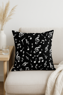 housse de coussin motif notes de musique pour intérieur et voiture