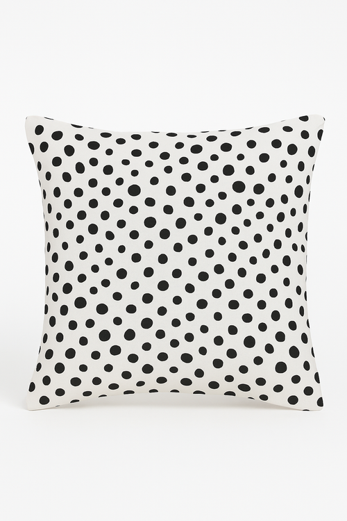 housse de coussin noire et blanche géométrique moderne décorative