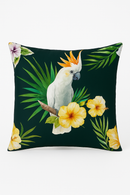 housse de coussin perroquet tropical pour canapé ou salon