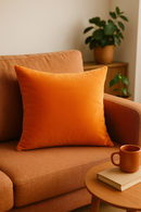 housse de coussin personnalisée en peluche douce style minimaliste
