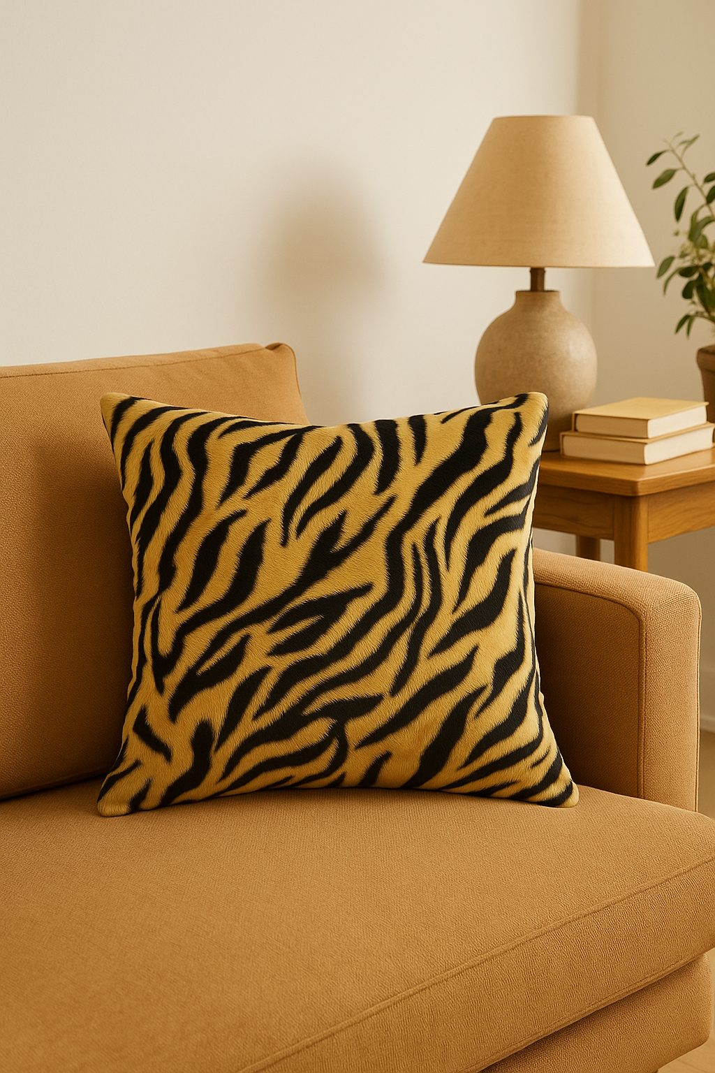 housse de coussin personnalisée en peluche motif léopard 35 à 60 cm - vue 3 sur 2