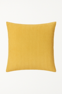 housse de coussin personnalisée en velours côtelé rayé 65x65 ou 70x70 cm