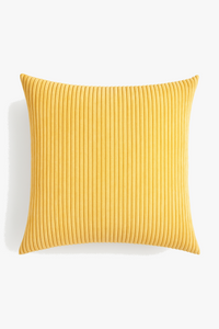 housse de coussin rayée en velours côtelé grande taille personnalisable 65x65 70x70