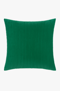 housse de coussin rayée en velours personnalisable 65x65 ou 70x70 cm