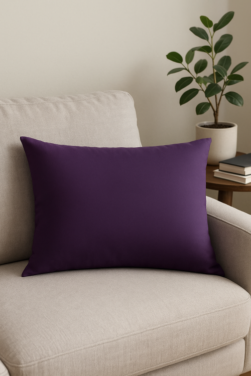 housse de coussin rayée en sergé de coton 48x74 50x70 50x152 cm - vue 2 sur 2