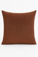 housse de coussin rayée en velours côtelé personnalisée grande taille