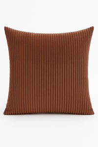 housse de coussin rayée en velours côtelé personnalisée grande taille