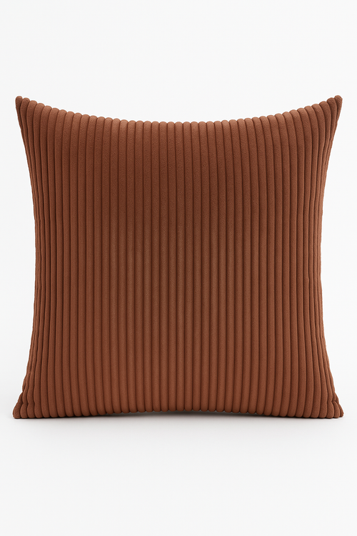 housse de coussin rayée en velours côtelé personnalisée grande taille