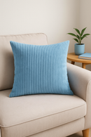 housse de coussin rayée en velours personnalisable 65x65 ou 70x70 cm