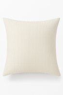 housse de coussin rayée personnalisable en velours côtelé grand format