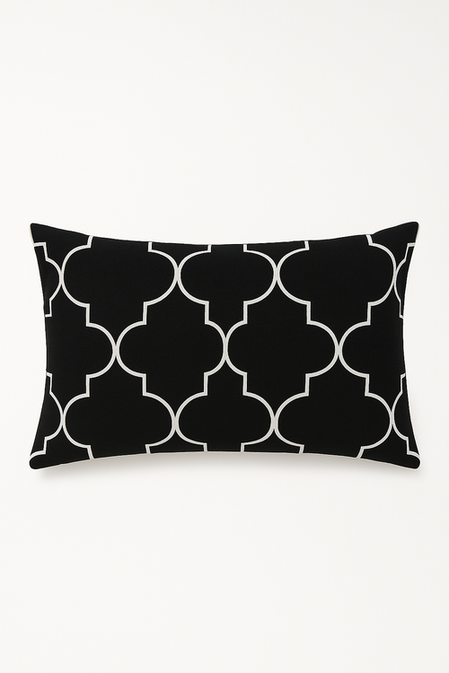 housse de coussin rectangle 30 x 50 cm motif mandala géométrique élégant