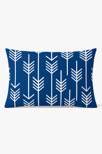 housse de coussin rectangle bleu motif animaux marins 30 x 50 cm