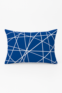 housse de coussin rectangulaire bleu motif animaux marins 30x50 cm