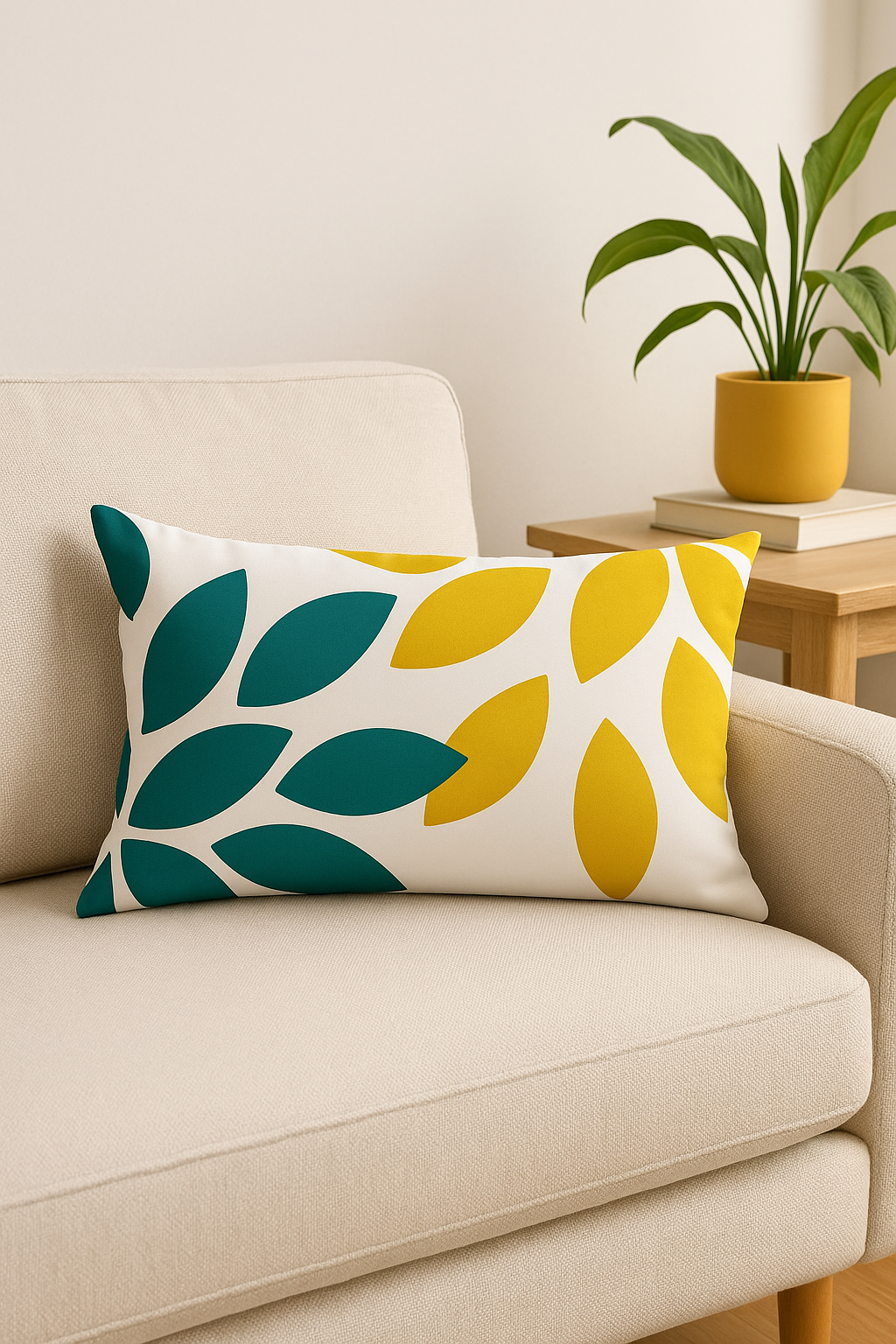 housse de coussin rectangulaire géométrique colorée 30 x 50 cm - vue 3 sur 2