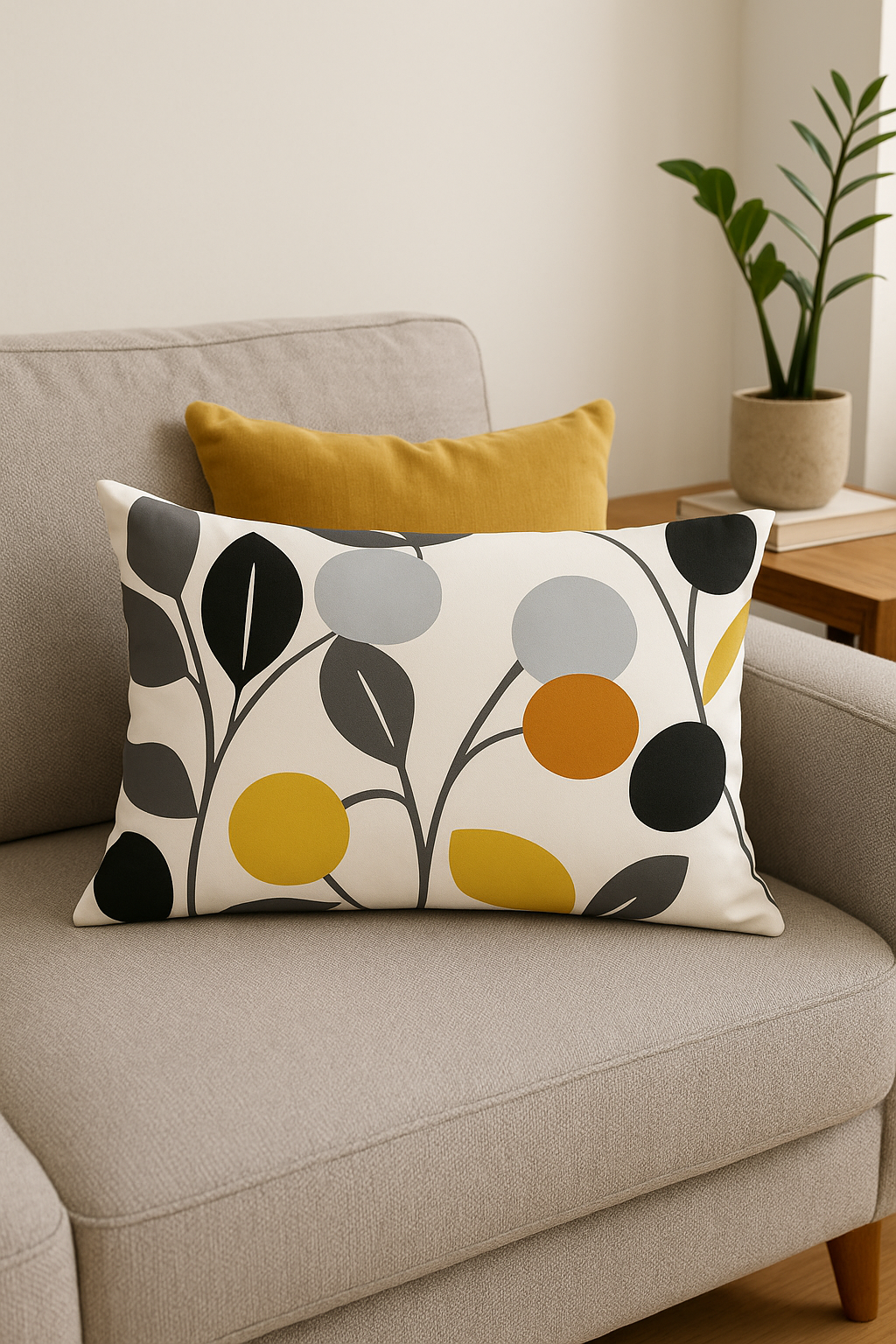housse de coussin rectangulaire géométrique colorée 30 x 50 cm - vue 3 sur 2