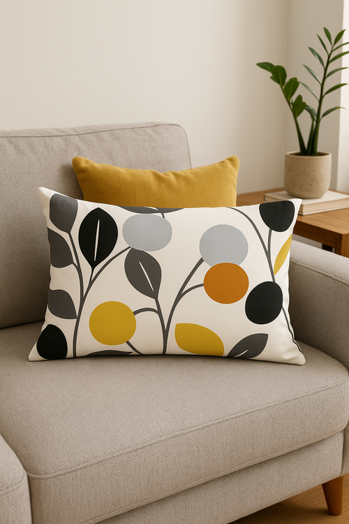 housse de coussin rectangulaire géométrique colorée 30 x 50 cm