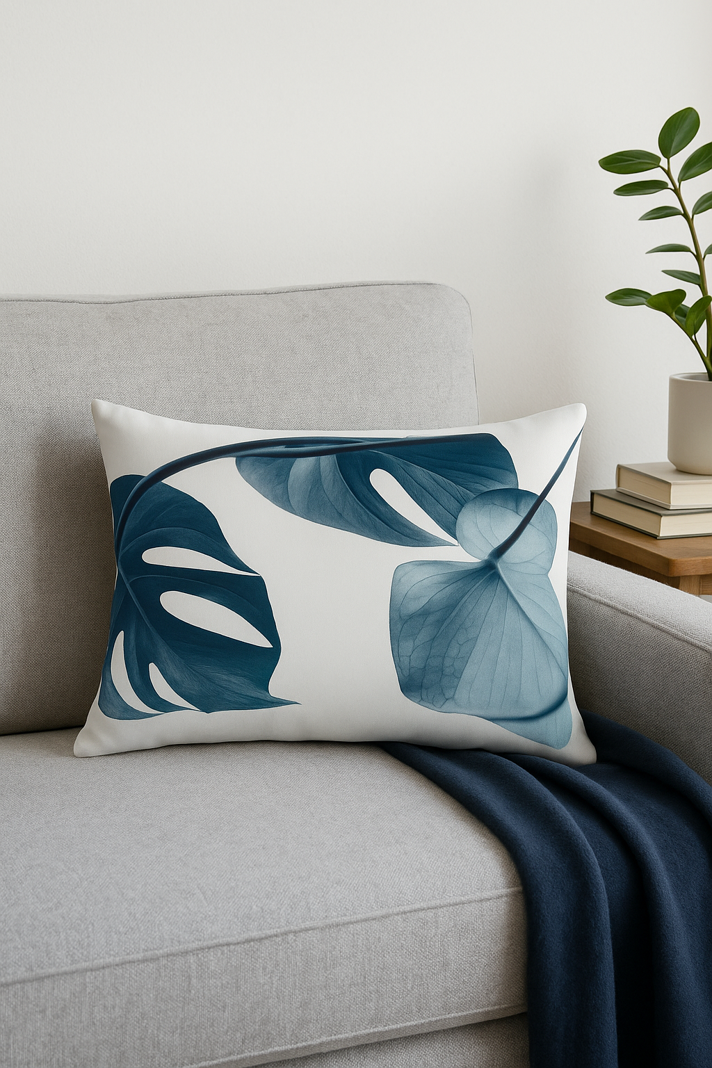 housse de coussin rectangulaire imprimée fleurs tropicales 30 x 50 cm