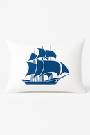 housse de coussin rectangulaire motif animaux marins bleus 30 x 50 cm