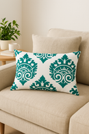 housse de coussin rectangulaire motif géométrique coloré 30 x 50 cm