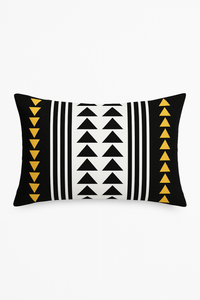 housse de coussin rectangulaire motif géométrique nordique coloré 30x50 cm
