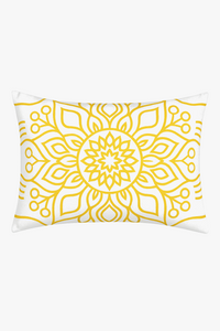 housse de coussin rectangulaire motif mandala géométrique 30 x 50 cm
