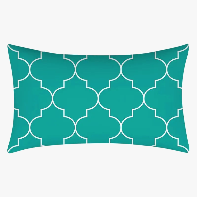 housse de coussin rectangulaire motif mandala géométrique élégant 30x50 cm