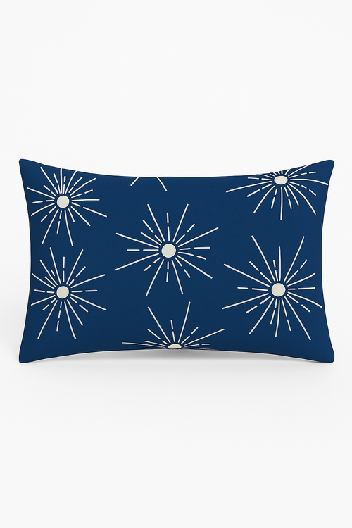 housse de coussin rectangulaire polyester motif mandala géométrique élégant