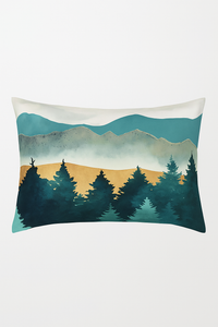 housse de coussin rectangulaire rayures aquarelle style chinois 30 x 50 cm
