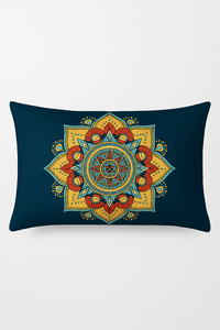 housse de coussin rectangulaire vintage motif mandala élégant