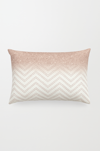 housse de coussin rose à motif géométrique décoratif pour la maison