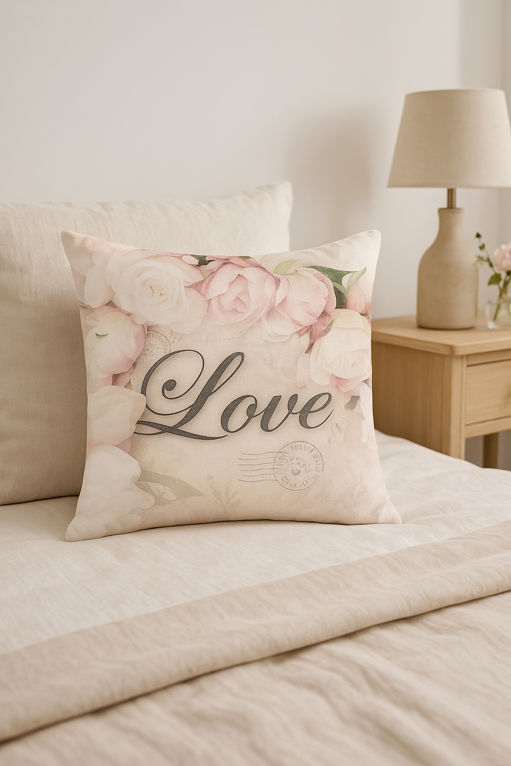 housse de coussin rose style nordique pour décoration élégante - vue 3 sur 2