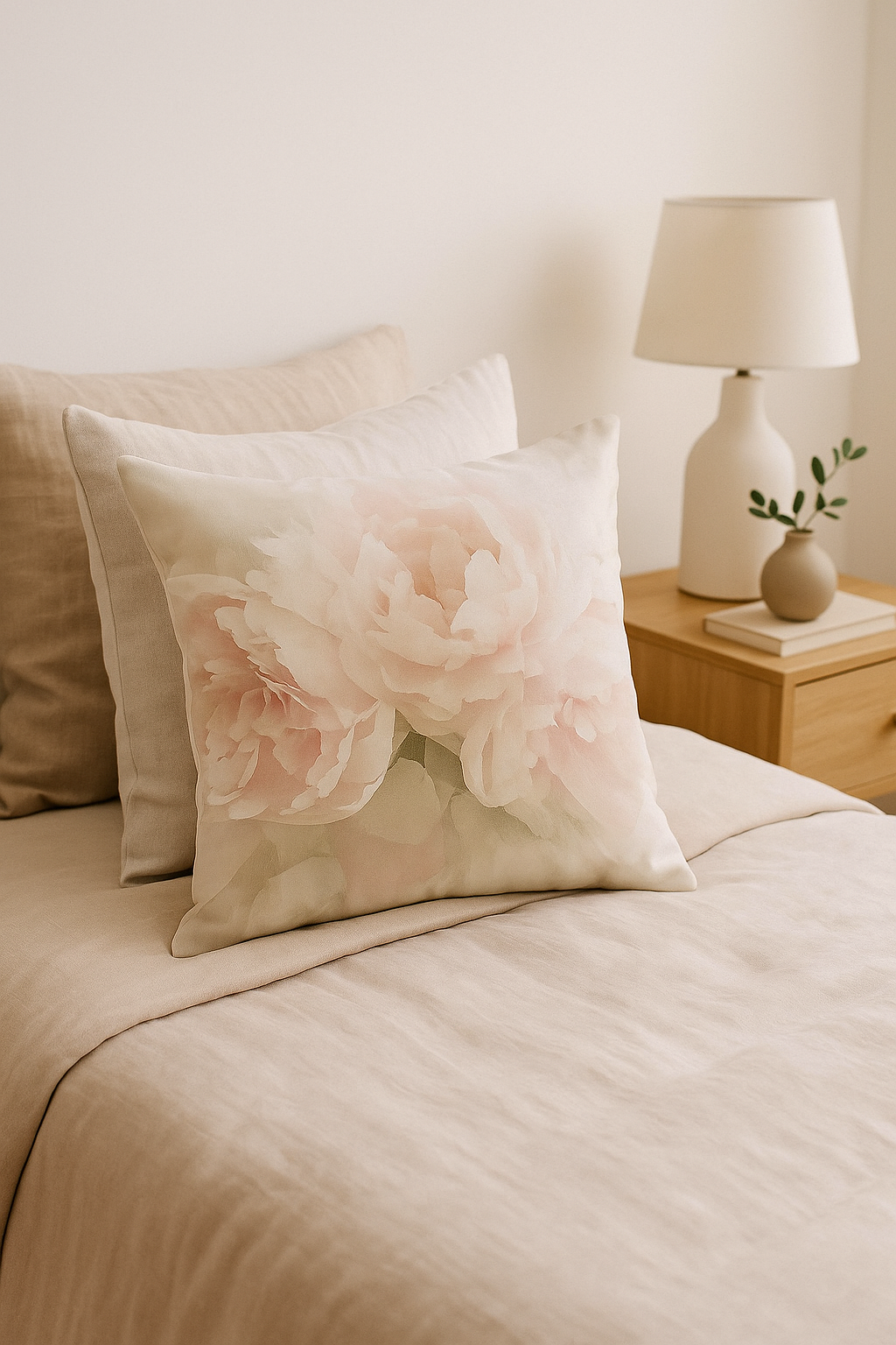 housse de coussin rose style nordique pour décoration élégante - vue 3 sur 2