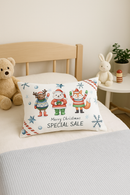 housse de coussin rouge de noël pour décoration intérieure