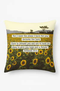 housse de coussin tournesol décoratif pour été et intérieur