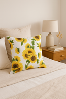 housse de coussin tournesol décorative pour été