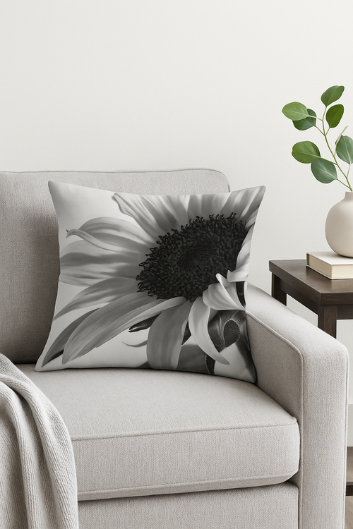 housse de coussin tournesol décorative pour l'été - vue 2 sur 2